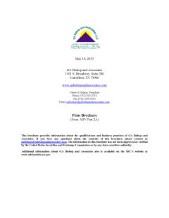 Texas Adviser Brochure